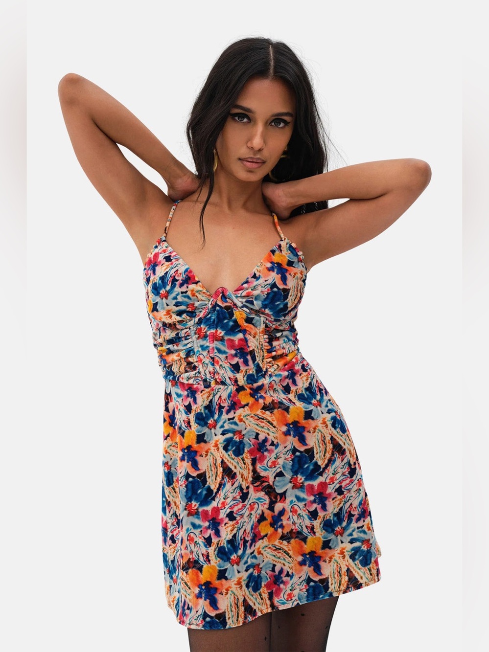 For Love & Lemons BROOKLYN MINI DRESS S